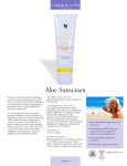 Aloe Sunscreen - Forever Living