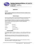 Qu&iacute;mica Central de M&eacute;xico, S.A. de C.V.