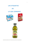 LAS ETIQUETAS DE LO QUE COMEMOS