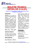 BOLETIN TECNICO HIPOKLOR 5.5