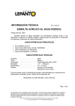 informaci&oacute;n t&eacute;cnica
