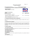 Ficha de Seguridad