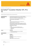 HOJA T&Eacute;CNICA Sarnafast&reg; Insulation Washer DTL 70 x