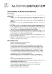 instrucciones de uso mussvital depilcrem ducha