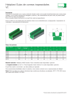 VC Habiplast Guías de correas trapezoidales