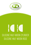 silicone half-moon cylinder silicone half-moon rose
