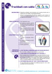 Trackball con cable