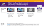 Multi-Surface Quat Alcohol Cleaner Disinfectant Wipes