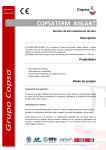 COPSATERM AISLANT Mortero de alto aislamiento