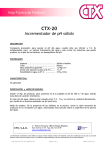 Hoja T&eacute;cnica CTX-20 e-0606-00