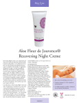 Aloe Fleur de Jouvence® Recovering Night Creme
