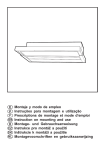 Montaje y modo de empleo Instruçőes para montagem e