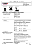 Ficha de datos de seguridad