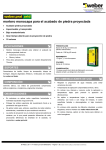 mortero monocapa para el acabado de piedra proyectada