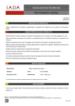 FICHA DATOS T&Eacute;CNICOS TRATAMIENTO DIESEL