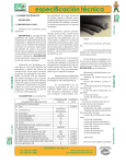 Ficha Técnica de Backer Rod