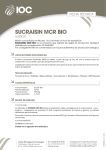 FT SUCRAISIN MCR BIO (ES) - Institut Oenologique de Champagne