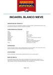 INCAKRIL BLANCO NIEVE