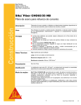 Fibra de acero para concreto sika fiber cho6535nb