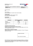 BRENNTAG Qu&iacute;mica, S.A. &Aacute;rea Industrial PRODUCTO: &Aacute;CIDO