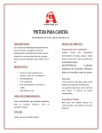 modo de empleo: descripcion: beneficios: usos
