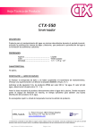Hoja Técnica CTX-550 e-0606-00
