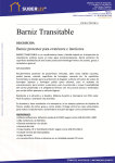 Ficha t&eacute;cnica Barniz Transitable