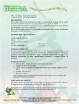 DESCRIPCION Son cristales blancos que se disuelven