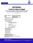 NUTRISOL 14-8-21+8Ca+2 MgO