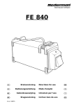 FE 840 manual - Fume and Dust Control