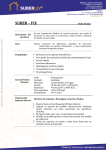 Ficha t&eacute;cnica Suber-fix.