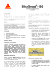SikaGrout -102 - Distribuciones Villamar