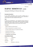 Ficha t&eacute;cnica Barniz hidr&oacute;fugo invisible