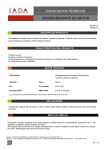 FICHA DATOS TÉCNICOS DESENGRASANTE DE MOTOR