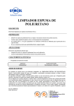 LIMPIADOR ESPUMA DE POLIURETANO