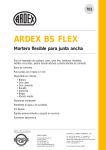 703 ARDEX BS FLEX Mortero flexible para junta ancha