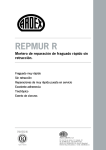 Fraguado muy rápido Sin retracción Reparaciones de muy