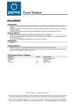 FICHA DE DATOS DE SEGURIDAD SAFETY DATA SHEET
