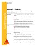 Sikadur&reg;-31 Adhesivo