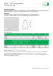 PVR-6 (PVV-6) Perfil PVC-Longitudinal