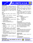 ADI CRETE S/CLR - Aditivos de El Salvador