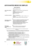 ADYUVANTES MODO DE EMPLEO