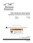 Fast Lift Service Jack Combo