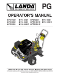 pg series pressure washer operator`s manual