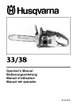 Operator`s Manual, 33/38, 1990-01, Chain Saw