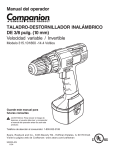 Manual del operador TALADRO-DESTORNILLADOR