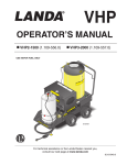 OPERATOR`S MANUAL - Industrial Cleaning Equipment