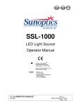 SSL-1000 - Sunoptics Surgical