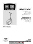 BR-2000-DC Operator Manual