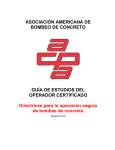 ASOCIACI&Oacute;N AMERICANA DE BOMBEO DE CONCRETO GU&Iacute;A DE